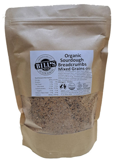 Bills Mixed Grains Sourdough Real Breadcrumbs Certified Organic