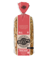Ancient Bills Bakery Grains Sourdough 620g Certified Organic Bread sliced bag front
